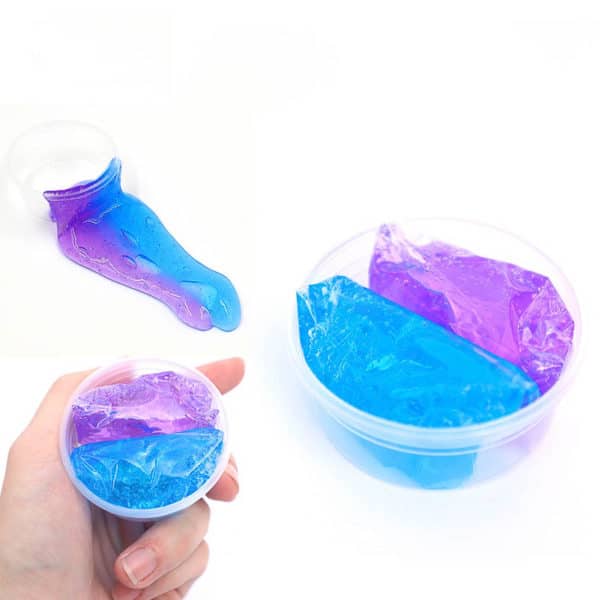 Slime magique 2 couleurs- Bleu Violet